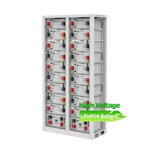 Greensun high voltage solar battery 100kwh 150kwh 180kwh 409.6V 512V 614.4V 280ah 51.2v LiFePO4 lithium battery pack