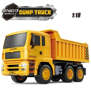 SJY-13553 ZD Racing Camion benne télécommandé 6 canaux à l'échelle 1:18 en métal, véhicule de construction RC avec lumières LED, portée de 25 m - Product Image 2