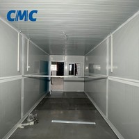 Maison conteneur pliable de 20 pieds, mobile, avec capacité de 32,5 m, conception en kit pour une construction rapide