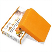 Savon solide à l'acide kojique ELAIMEI, à base de plantes, blanchissant, hydratant, régulateur de sébum, éclaircissant, anti-acné, nettoyage en profondeur, savon écologique