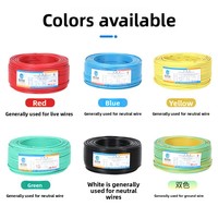 Cable Flexible de Cobre Estándar Nacional BVR-1 Jinda de 1.5 a 185 mm² Azul 6 mm² Origen: China Continental