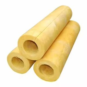 Tube en laine de verre 30mm 50mm 64kg/m³ Isolation thermique en fibre de verre pour conduite de chauffage - Product Image 6