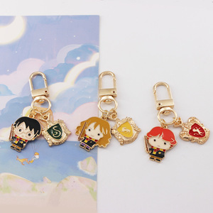 Porte-clés magique <span class=keywords><strong>Harry</strong></span> <span class=keywords><strong>Potter</strong></span> en métal, école de magie, Hermione, Ron, alliage, sac, <span class=keywords><strong>cadeau</strong></span> - Product Image 2