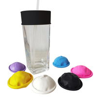 Couvre-gobelet imperméable personnalisé avec logo, couvre-gobelet en latex anti-éclaboussures, couvre-gobelet en silicone pour verre, mon préservatif pour boissons