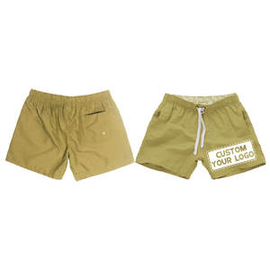 Shorts <span class=keywords><strong>de</strong></span> sport décontractés <span class=keywords><strong>de</strong></span> haute qualité à taille mi-haute, personnalisables avec logo, séchage rapide, couleur unie, pour la plage, la course à pied, les sports, pour hommes - Product Image 4