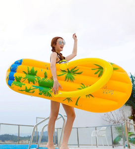 Colchón de cama inflable de plástico duradero de PVC para juegos de agua para verano, gran oferta, cama flotante inflable amarilla para Parque de Atracciones - Product Image 6