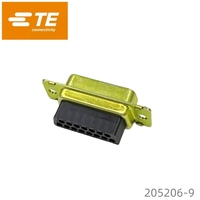 Connecteur de retenue de câble D-Sub TE 205206-9 AMP à 15 broches, à sertir, d'origine