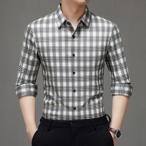 <span class=keywords><strong>เสื้อ</strong></span>เชิ้ตแนวธุรกิจกันรอยยับของ<span class=keywords><strong>ผู้</strong></span>ชายผ้าใยไผ่ไม่ติดเหล็กไม่ยับสำหรับ<span class=keywords><strong>ผู้</strong></span><span class=keywords><strong>สูงอายุ</strong></span>วัยกลางคนใหม่25ปี - Product Image 3