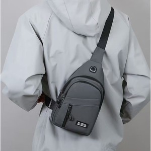 Men's Chest Bag Nylon Large Capacity Outdoor Sport Casual Multi Purpose Everyday Use Grey Dark Blue Army Green Black - Product Image 3