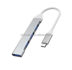 ฮับขยายพอร์ต USB 3.0 อลูมิเนียมอัลลอยด์ ฮับ 4 in 1 Type-C อุปกรณ์กระจายสัญญาณคอมพิวเตอร์แบบหนึ่งต่อสี่ - Product Image 3