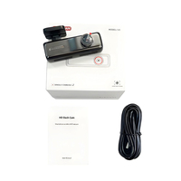 Caméra embarquée FHD1080P avec objectif fisheye grand angle, assistant de conduite ADAS, contrôle par application, vision nocturne, WiFi, USB, enregistrement en boucle, boîte noire