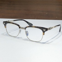 Gafas Ópticas de Diseño de Alta Calidad para Hombre y Mujer, Punk BONENNOISSEUR 53-19, Monturas de Gafas de Acetato y Titanio de Lujo para Negocios