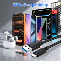 Cable USB-C a USB-A, USB 3.2 Gen2, 10Gbps, con Conductor de Cobre Puro para Computadora, SSD Externo, MacBook Pro y iPad