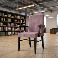 Chaise dinante en aluminium tapissée confortable surdimensionnée avec l'accoudoir pour des Ql-B127 plus âgés