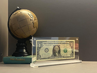 RAY YI Cadre de présentation de billets de banque en acrylique transparent de luxe, fait main, sur mesure, pour la vente en gros