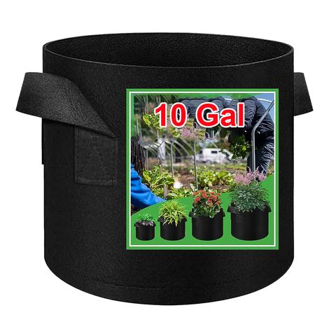 Factory Price 10 Gallon Felt Grow Bags with Handles Thickened Felt Plant Bags Heavy Duty Breathable