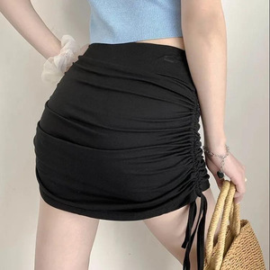 <span class=keywords><strong>Minigonna</strong></span> Estiva Sexy Europea e Americana a Vita Alta con Coulisse Sottile per Donna - Product Image 4