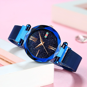 Montres-bracelets pour <span class=keywords><strong>femme</strong></span>, <span class=keywords><strong>bracelet</strong></span> en acier inoxydable magnétique, quartz élégant, faible MOQ, nouvelle collection. - Product Image 4