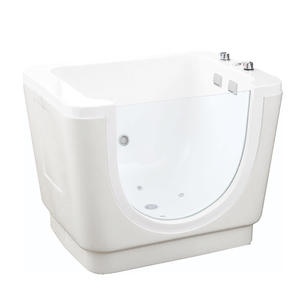 KALNIO Bain à remous pour bébé en acrylique moderne autoportant, thermostatique, <span class=keywords><strong>spa</strong></span>, acrylique blanc, drain pour bébé, massage, <span class=keywords><strong>spa</strong></span> pour bébé intérieur - Product Image 2