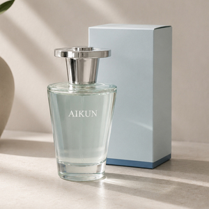 Diffuseur de parfum en verre conique Aikun 1000 ml avec transfert d'eau, coffret bleu pour démarrage professionnel et usage domestique, échantillon 3 jours, expédition 7 jours, parfum longue durée - Product Image 1