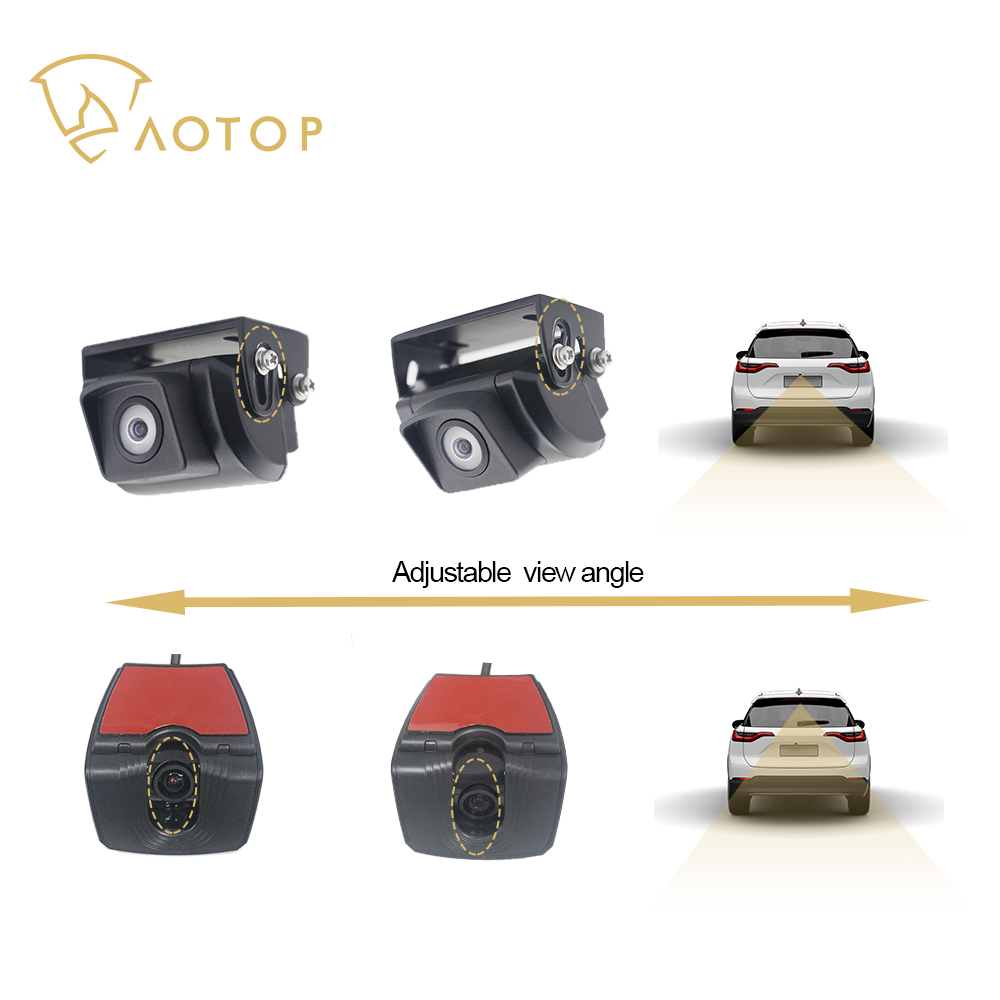 8.88 Dual Lens retrovisione E-mirror Monitor Camera Dash Cam + modalità di parcheggio HD 2 Split View anteriore DVR registrazione posteriore Reverse Aid Line