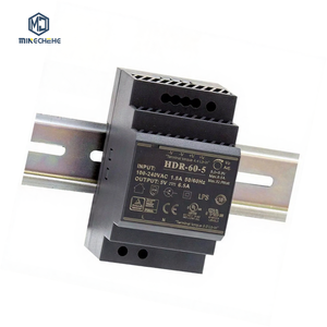 Fuente de Alimentación Industrial para Riel DIN HDR-60-5 100% Nueva, para Módulo PLC, Salida de 5V CC, Entrada de 100-240V CA - Product Image 1