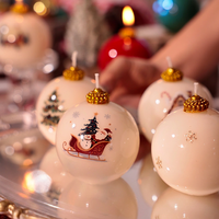 Bougie parfumée en forme de flocon de neige, maison de neige, boule de Noël, ornement suspendu pour arbre de Noël, décoration de maison pour les fêtes, cadeau, bougie parfumée