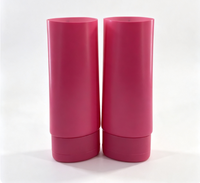 Tube en plastique PE vide thermoscellé à fond plat, couleur personnalisée, pour baume solide, stick de protection solaire, emballage cosmétique
