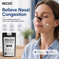 Bandes nasales extra-fortes ISO 10993 pour le ronflement et le soutien respiratoire nasal, adhésif puissant pour le sport