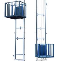 Plateforme élévatrice industrielle verticale hydraulique pour marchandises 1T 2T 3T 4T 5T, pour deux ou trois étages
