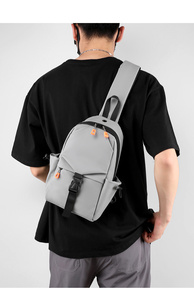 Sac à bandoulière léger en nylon pour homme, sac à dos à fermeture éclair et boucle, idéal pour un usage quotidien en toutes saisons - Product Image 5