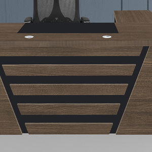 Muebles <span class=keywords><strong>de</strong></span> Oficina, Escritorio Ejecutivo, Escritorio <span class=keywords><strong>de</strong></span> Computadora Moderno y Simple con Combinación <span class=keywords><strong>de</strong></span> Silla, Escritorio <span class=keywords><strong>Administrativo</strong></span> para Gerente <span class=keywords><strong>General</strong></span> y Supervisor - Product Image 6