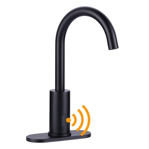 <span class=keywords><strong>Robinet</strong></span> moderne mains libres <span class=keywords><strong>Noir</strong></span> <span class=keywords><strong>mat</strong></span> <span class=keywords><strong>Robinet</strong></span> à capteur automatique à mouvement Robinets d'eau à infrarouge pour salle de bain, <span class=keywords><strong>Robinet</strong></span> de salle de bain sans contact - Product Image 1