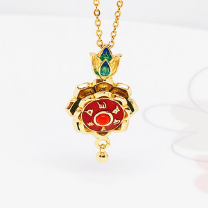 Pendentif Lotus rotatif bouddhiste tibétain pour hommes <span class=keywords><strong>et</strong></span> femmes, collier de prière Mantra, Six mots, collier de méditation, bijou cadeau, - Product Image 3