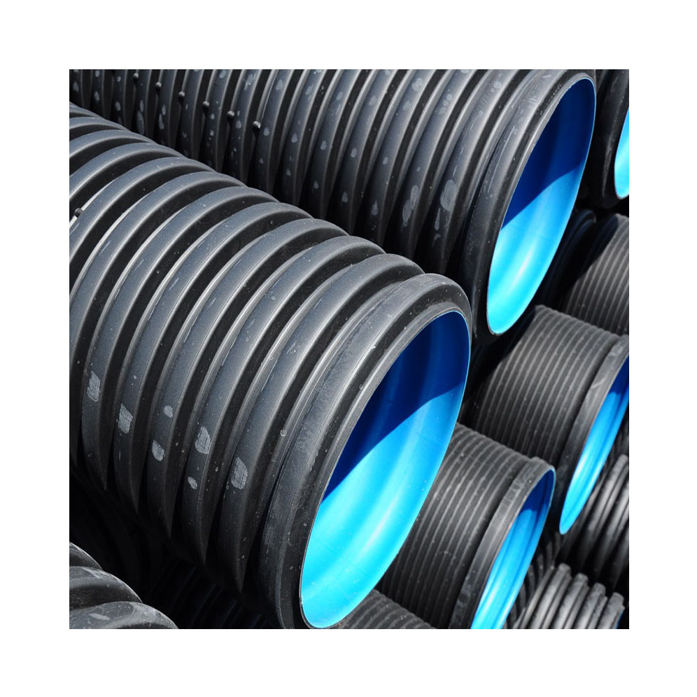 YiFang Hdpe двухслойная гофрированная труба Sn8 800 мм 1000 мм 1200 мм дренажная труба Dwc Hdpe трубы/водопропускная труба/100 гофрированная труба