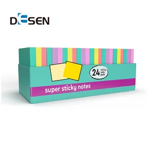 DESEN Stationery Products 3X3 Inch Craft Paper Blank Sticky Notes