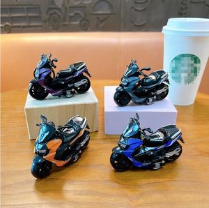 New Style Alloy Pull Back Motorcycle <b>Key</b> <b>Ring</b> Simulation Pedal Toy Car Model <b>Key</b> Chain Pendant <b>Key</b> <b>Ring</b> - Product Image 6