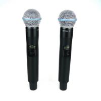 Système de sonorisation professionnel sans fil à double canal ULXD4D, microphone de scène sans fil, véritable diversité, microphone sans fil UHF