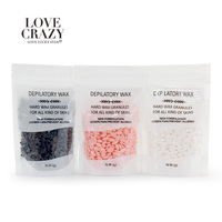 Love Crazy Factory Ventes directes 100g Haricots de cire dure pour l'épilation pour l'utilisation du Spa Visage Jambes Bras Hommes Femmes