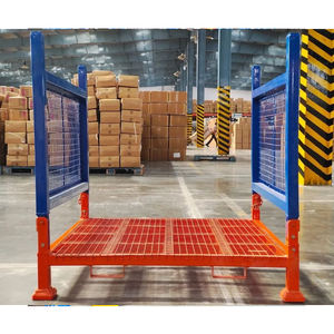 Foshan fábrica Personalizado portátil resistente galvanizado empilhamento armazém tapete rolo armazenamento cremalheiras gaiola - Product Image 2