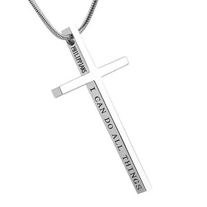 Colar de Corrente Unissex Hip Hop em Aço Inoxidável Banhado a Ouro 18K à Prova d'Água XS com Pingente de Cruz Grande 20 Polegadas Presente Marca OEM - Product Image 4