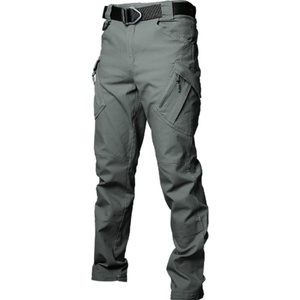 High Quality Tactical Trousers Men's Slim Fit Stretch Multi-Pocket Pants Outdoor Straight <b>Overalls</b> - Product Image 6