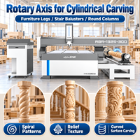 Routeurs CNC haute performance Madera 1530 4x8 avec fonction rotative pour la sculpture 3D cylindrique, machine de fraisage CNC pour le bois destinée aux usines de fabrication de meubles