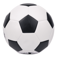 Ballon de football Aiju personnalisé avec logo, taille 4/5, en cuir PVC durable, cousu à la machine, pour le divertissement et la promotion