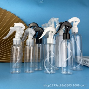 Plastic Spray <b>Bottle</b> 250ml Round Shoulder Fine Mist Transparent For General Packaging With Logo Printing Option - Product Image 1
