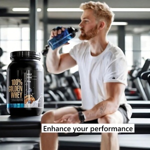 Proteína de Suero de Leche Dorada 100%, 10g-20g, Mezcla de <span class=keywords><strong>Hidrolizado</strong></span>, Aislado y Concentrado de Primera Calidad, Apoya el Crecimiento Muscular - Product Image 3