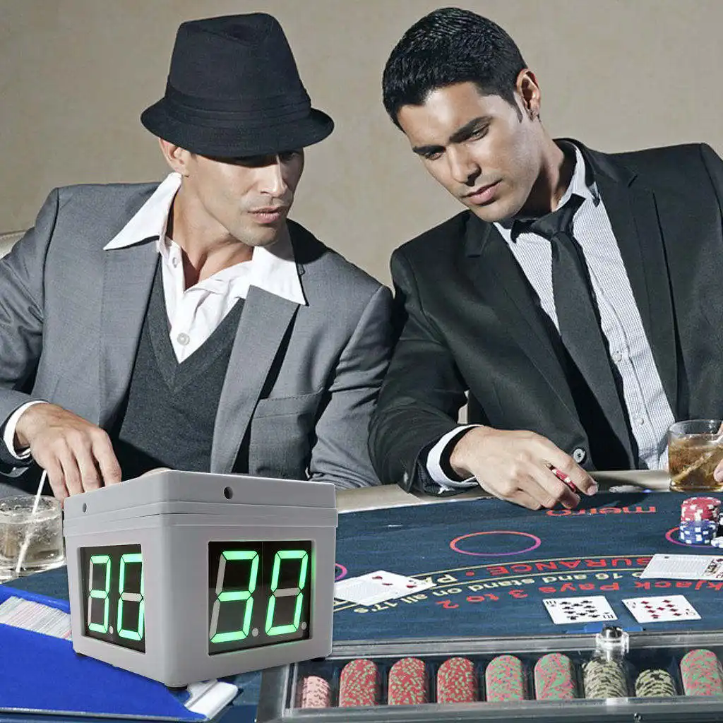 YIZHI ที่กําหนดเอง 0 ถึง 99 วินาทีปุ่มควบคุมชุดเวลานับdwon คุณภาพสูงจอแสดงผล LED หมากรุก Mahjong โป๊กเกอร์การแข่งขันจับเวลา