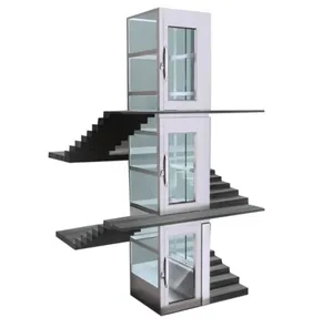 Hot sale passenger home villa elevator hydraulic /traction indoor/outdoor elevator home lift for hotel/office building
