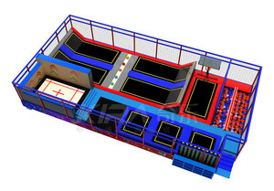 Parc de trampolines le plus vendu petit <span class=keywords><strong>trampoline</strong></span> d'intérieur pour enfants avec filet de protection pour centre commercial - Product Image 4