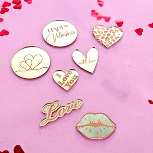 Decoraciones acrílicas para pasteles con diseño de miel y dulzura, en forma de corazón para el Día de San Valentín, estilo Instagram. - Product Image 3